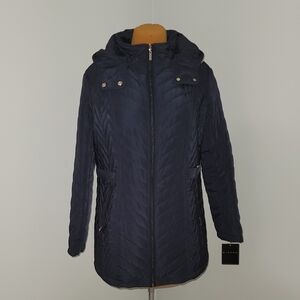 Giacca Navy Women's Puffer Jacket Sz XL